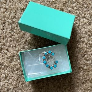 Authentic turquoise and sterling C necklace